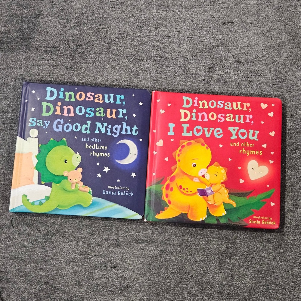 Dinosaur, Dinosaur Board Books Set: Say Good Night, I Love‎ You Rhymes